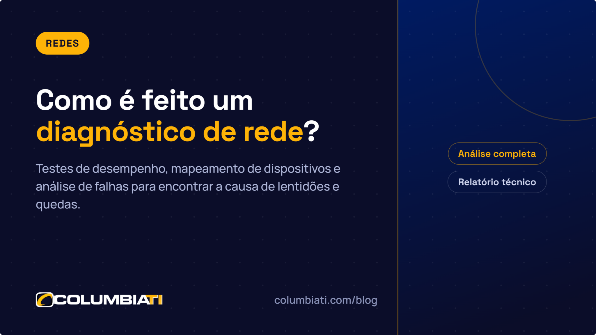 Como é Feito um Diagnóstico de Rede? Como é Feito um Diagnóstico de Rede?