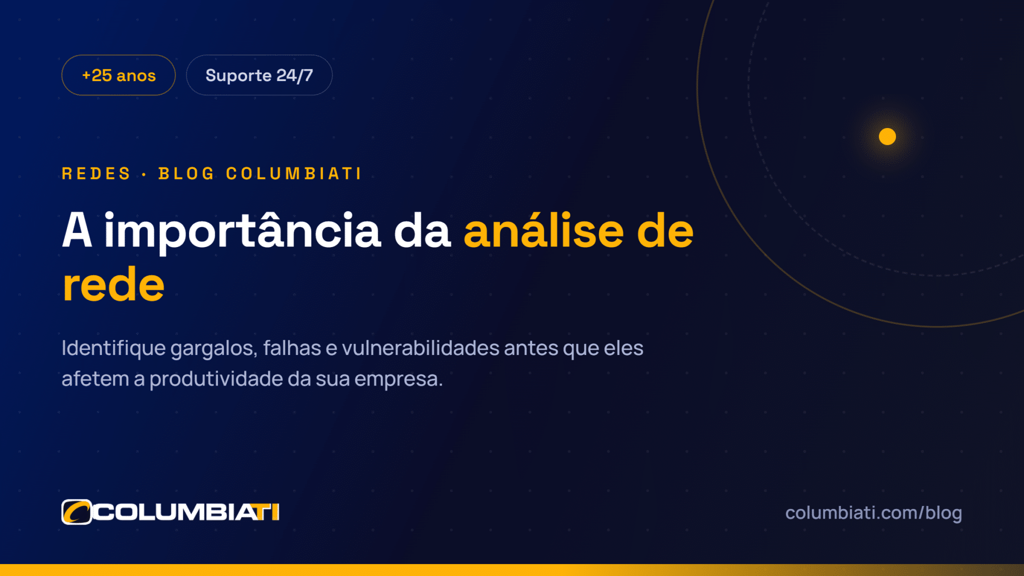 Importância da Análise de Rede Importância da Análise de Rede